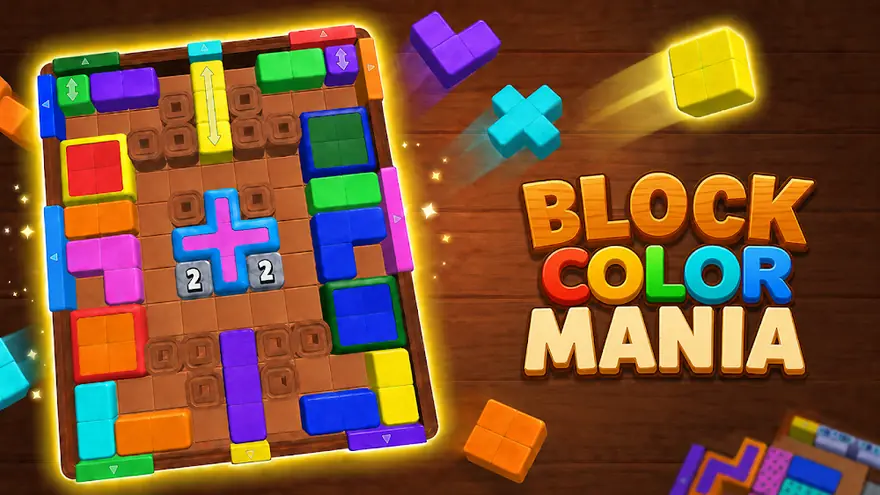 Block Color Mania, Puzzle Game — gameplay screenshot from the Google Play listing