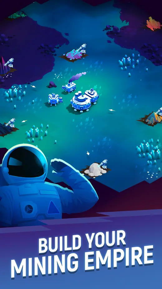 ExoMiner - Idle Miner Universe — gameplay screenshot from the Google Play listing