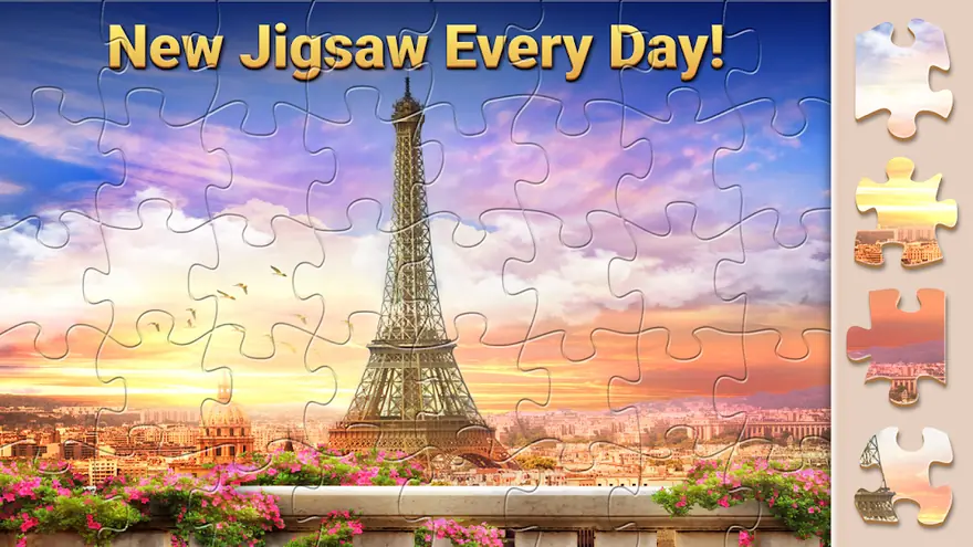 Magic Jigsaw Puzzles－Games HD — gameplay screenshot from the Google Play listing